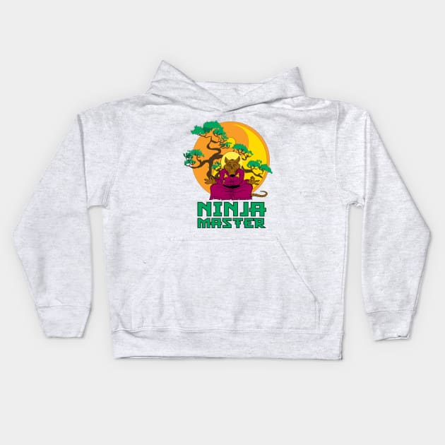 Ninja Master Kids Hoodie by Santilu